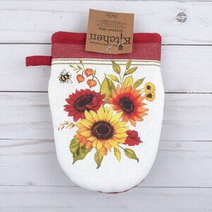 Kitchen Oven Mitt Grabber Harvest Sunflower Bee